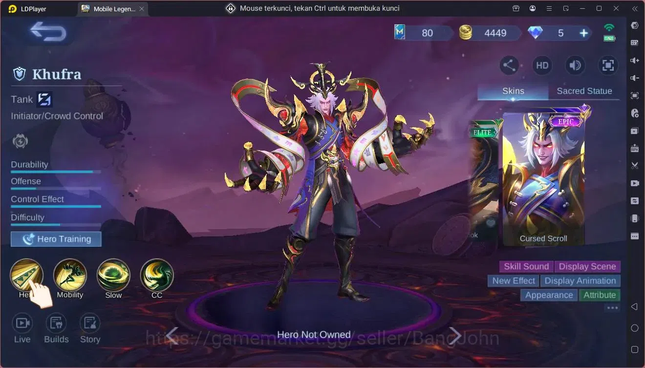 Mobile Legends: Bang Bang Accounts Global|Hero 57|Skin 76|Seasoned|Sanrio Floryn|Spon image 2
