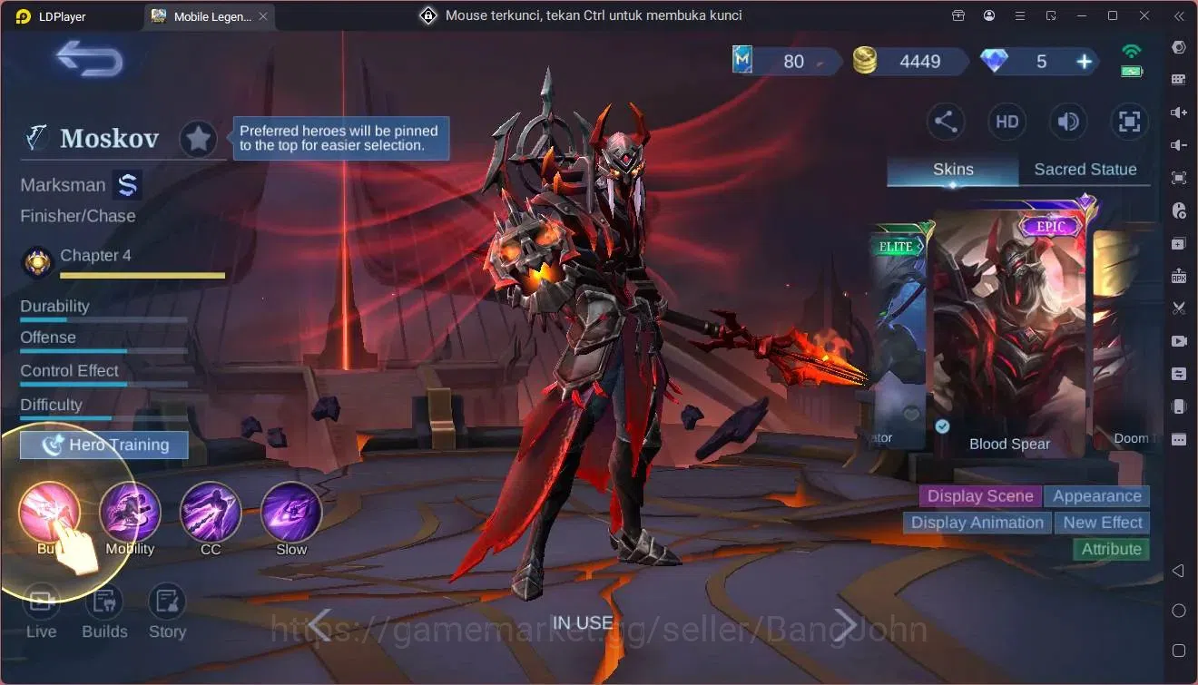 Mobile Legends: Bang Bang Accounts Global|Hero 57|Skin 76|Seasoned|Sanrio Floryn|Spon image 4