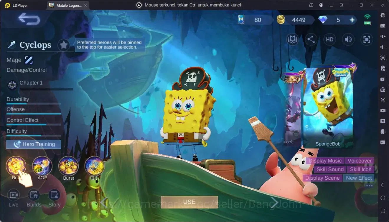 Mobile Legends: Bang Bang Accounts Global|Hero 57|Skin 76|Seasoned|Sanrio Floryn|Spon image 8