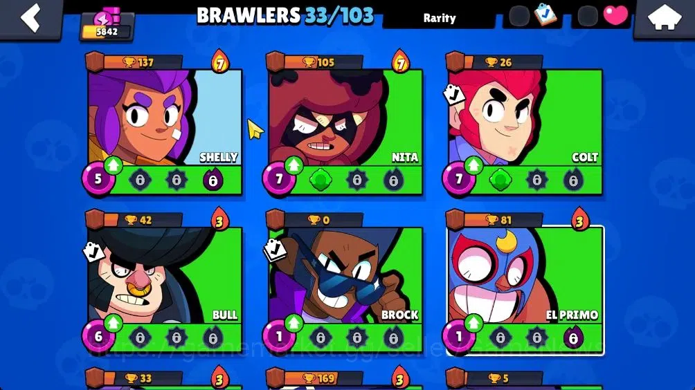 Brawl Stars Accounts 5842 Trophy|2,9K Bling|33 Brawlers 2 Max [Jessie,E image 8