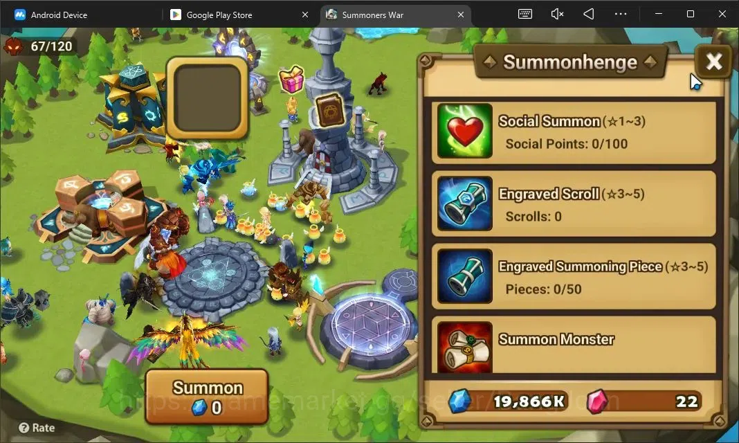 Summoners War: Sky Arena Accounts Starter GLOBAL | NB 5 TESHAR,Starter Gacha 115 12Y+160 11Y Scrool, 3 Legendary All 6