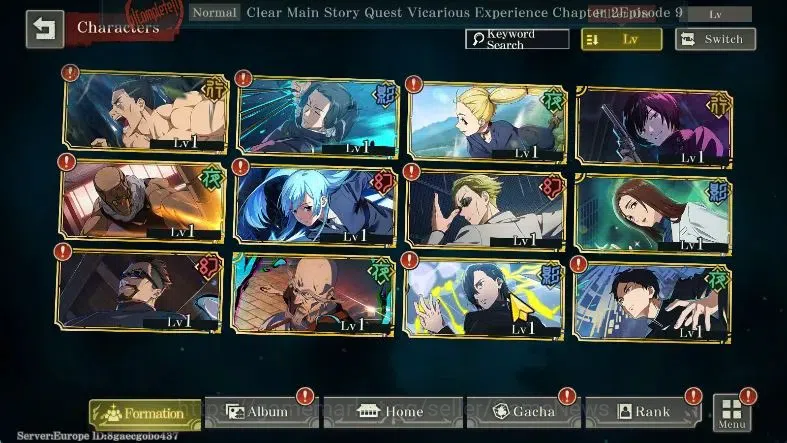 Jujutsu Kaisen: Phantom Parade Accounts EUROPE |PR 6|10 SSR 3 Limited|Awk Gojo,Entrusted L image 3