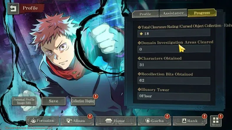 Jujutsu Kaisen: Phantom Parade Accounts EUROPE |PR 6|10 SSR 3 Limited|Awk Gojo,Entrusted L image 5