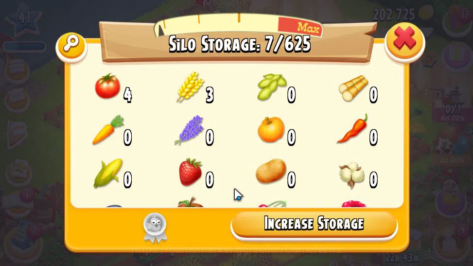Hay Day Accounts Lvl 41|Barn Storage 0 + Silo Storage 7|202K Coins, image 8