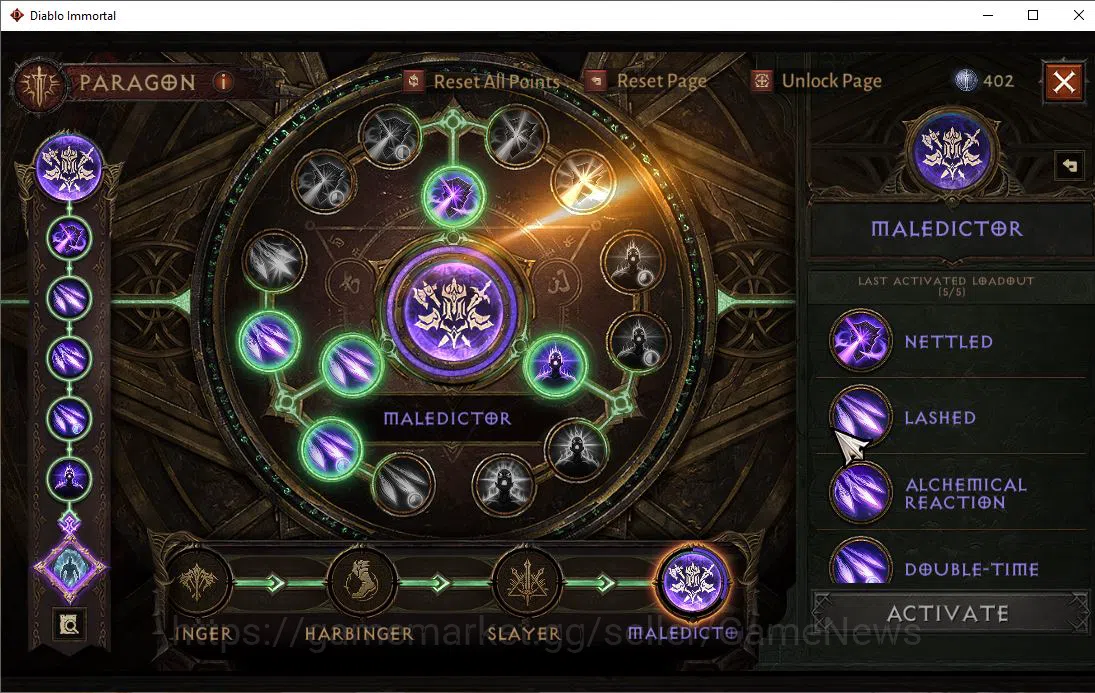 Diablo Immortal Accounts Mid-Tier SEA-Izual|Lv60 (602)|Druid|35k CR|Reso 520|Paragon Maledictor|Inferno II|Hellquary 11
