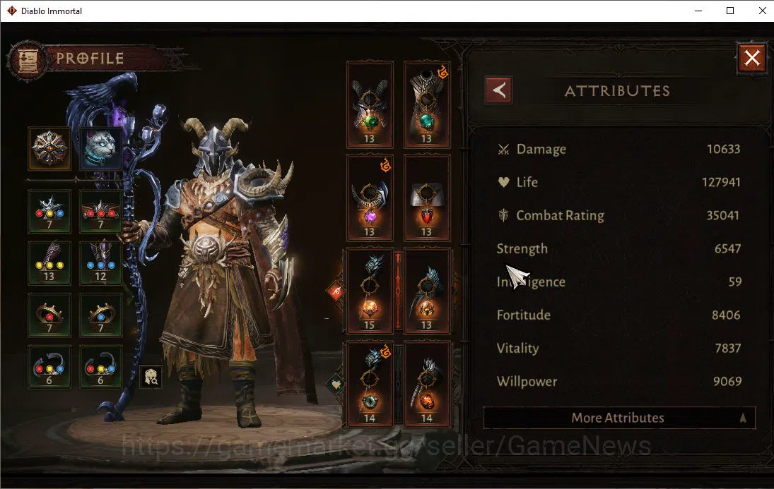 Diablo Immortal Accounts Mid-Tier SEA-Izual|Lv60 (602)|Druid|35k CR|Reso 520|Paragon Maledictor|Inferno II|Hellquary 3