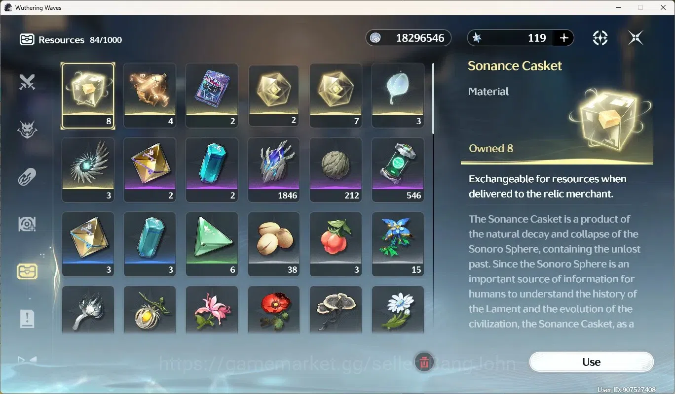 Wuthering Waves Accounts Others SEA|UL 49|Rank 5|4 Char Limited [Denia]+Sign,Phrolova Rc3,Shorekeeper,Rebecca| Mc Female 16