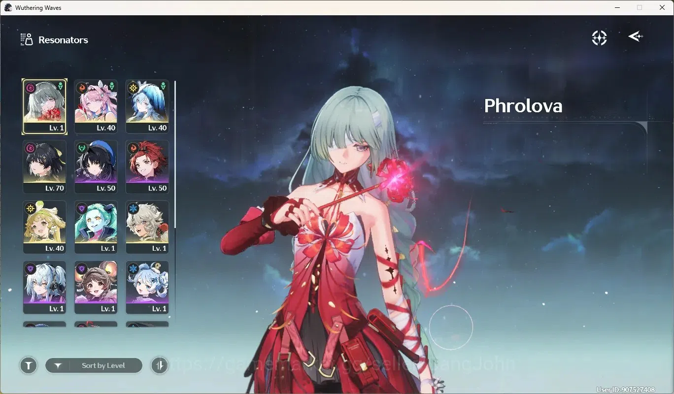 Wuthering Waves Accounts Others SEA|UL 49|Rank 5|4 Char Limited [Denia]+Sign,Phrolova Rc3,Shorekeeper,Rebecca| Mc Female 2