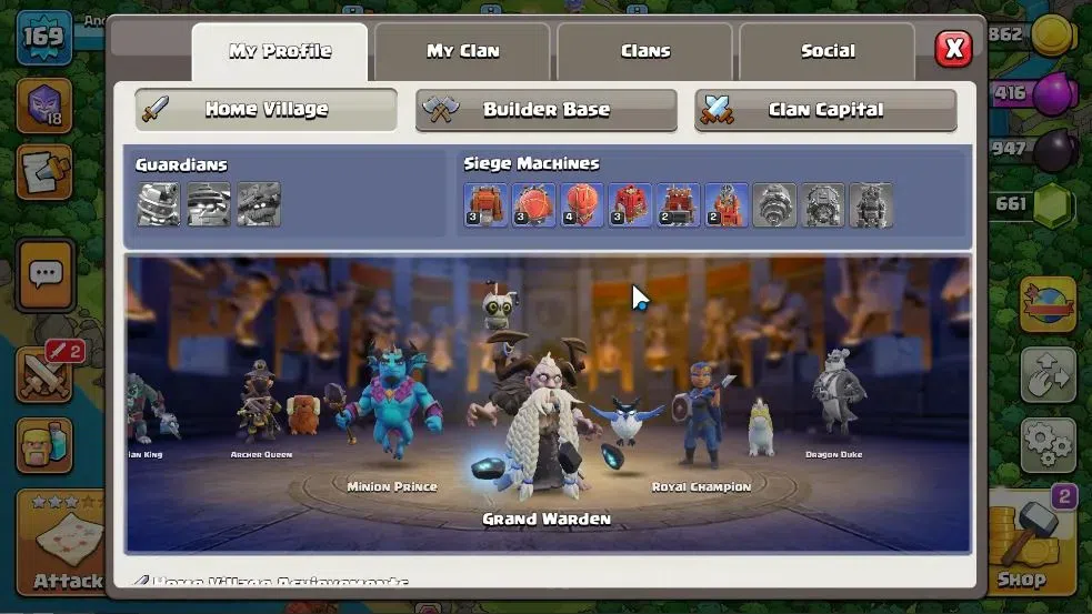 Clash of Clans Accounts LV 169|TH 14-BH 8|HH 8|Limited Skin|BK 66,AQ 73,GW image 5