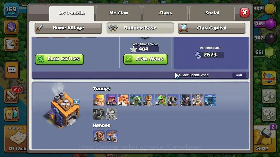 Clash of Clans Accounts LV 169|TH 14-BH 8|HH 8|Limited Skin|BK 66,AQ 73,GW image 6