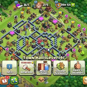Clash of Clans High-End LV 169|TH 14-BH 8|HH 8|Limited Skin|BK 66,AQ 73,GW image 1
