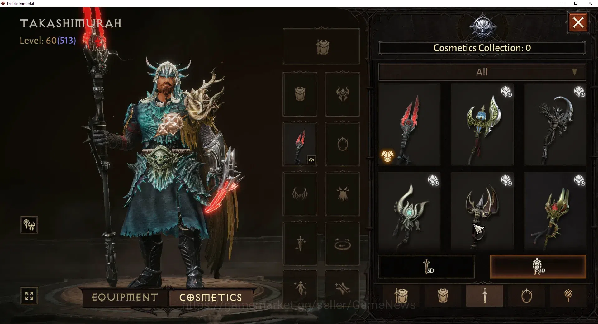 Diablo Immortal Accounts High-End SEA - Verathiel |CS ON|Lv 60 (513)|Druid|CR 33k|Reso 510|Paragon Maledictor|Inferno I|1 5