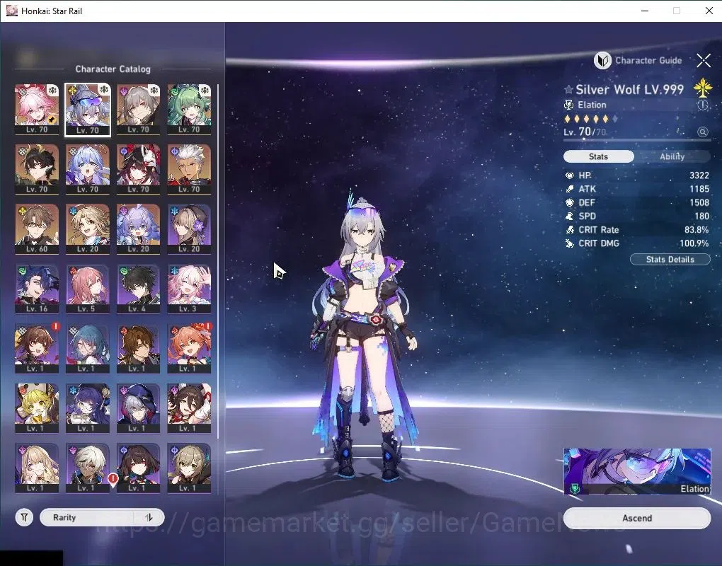 Honkai Star Rail Accounts Asia|TL 59|7 Limited|[Evanescia E1,SW 999 E2,Arche image 4