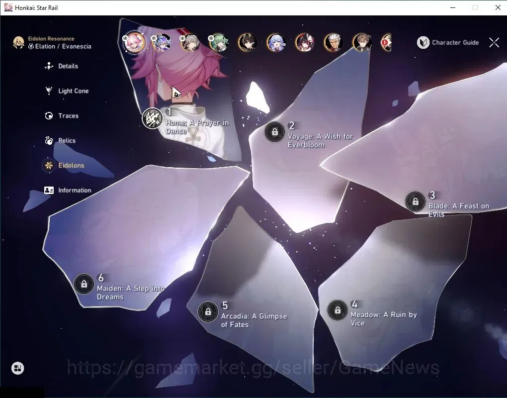Honkai Star Rail Accounts Asia|TL 59|7 Limited|[Evanescia E1,SW 999 E2,Arche image 5