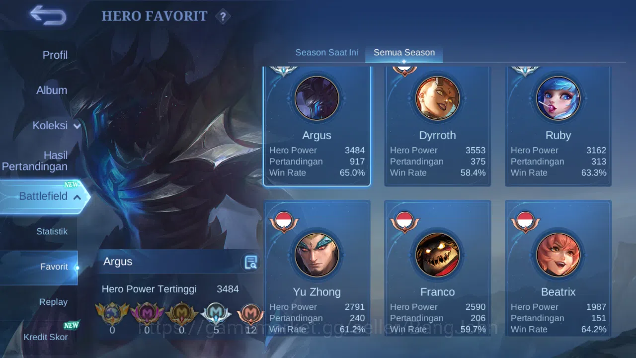 Mobile Legends: Bang Bang Accounts Hero 62 Skin 161 | KOF Karina | Luckybox Change |  image 2