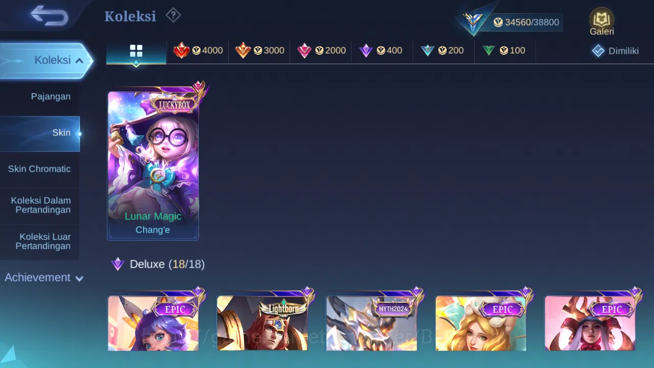 Mobile Legends: Bang Bang Accounts Hero 62 Skin 161 | KOF Karina | Luckybox Change |  image 4