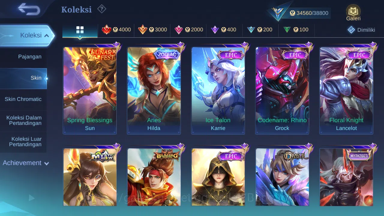 Mobile Legends: Bang Bang Accounts Hero 62 Skin 161 | KOF Karina | Luckybox Change |  image 6