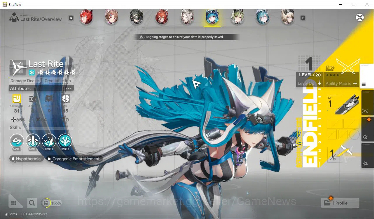 Arknights: Endfield Accounts ASIA|Lv55|10SSR(5Limit)+21(*6WP)|(Fangyi,LaevaP1,T image 16