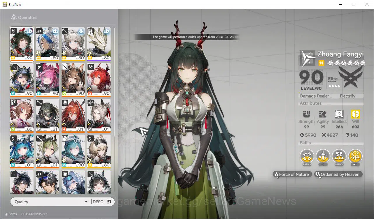Arknights: Endfield Accounts ASIA|Lv55|10SSR(5Limit)+21(*6WP)|(Fangyi,LaevaP1,T image 3