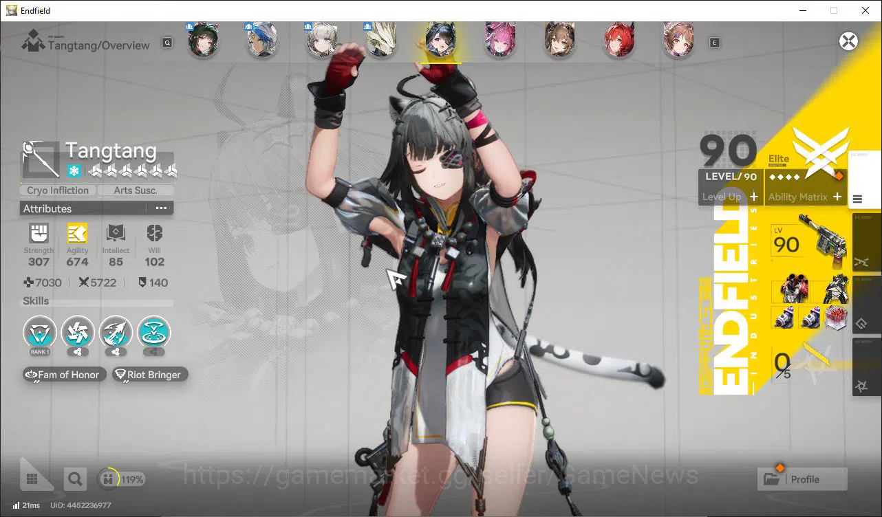 Arknights: Endfield Accounts ASIA|Lv55|10SSR(5Limit)+21(*6WP)|(Fangyi,LaevaP1,T image 5