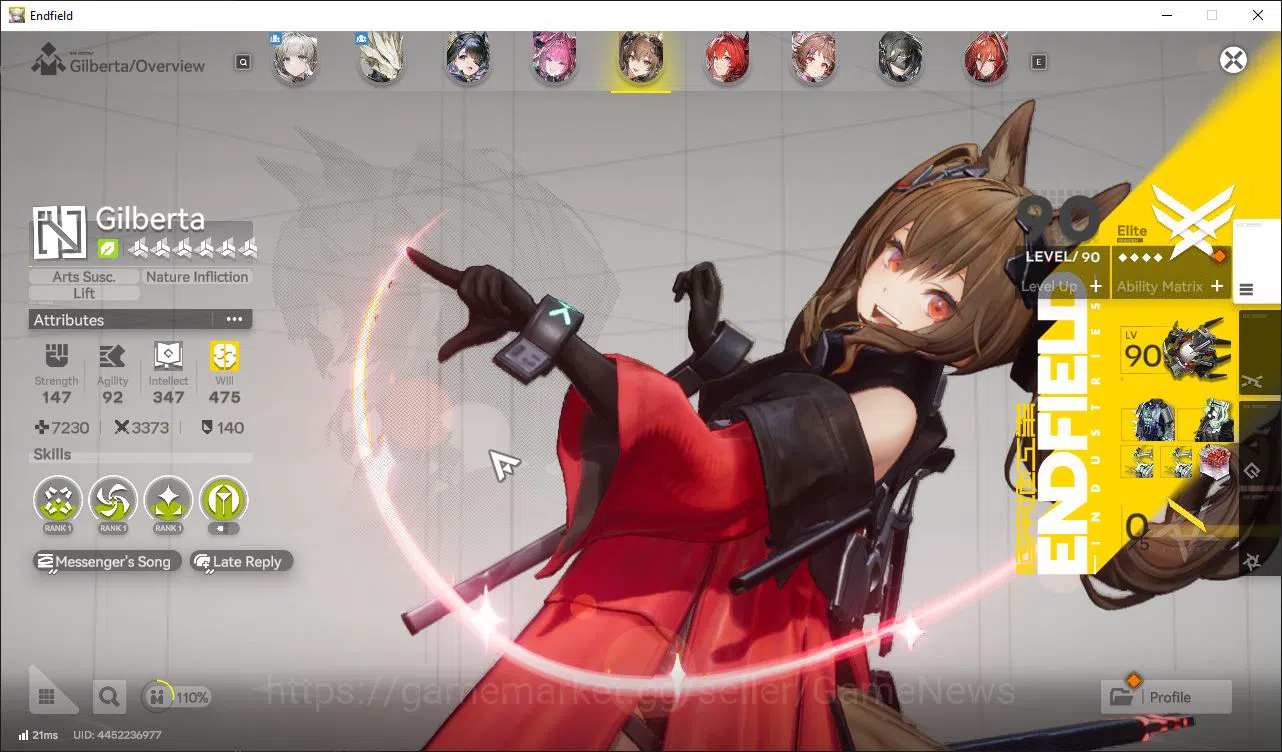 Arknights: Endfield Accounts ASIA|Lv55|10SSR(5Limit)+21(*6WP)|(Fangyi,LaevaP1,T image 7