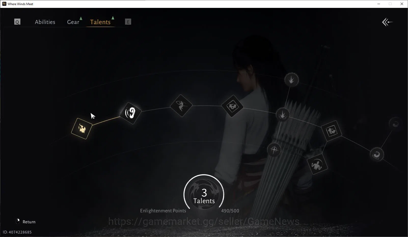 Where Winds Meet Accounts GLOBAL|Lv 5|Starter|GS 3671|1 Harmonic Core|Anthem image 3