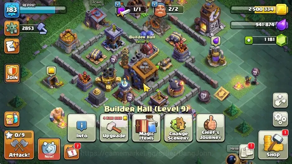 Clash of Clans Accounts Global | TH 15-BH 9|LVL 183 |HH9|BK 71,AQ 82,GW 58 image 3