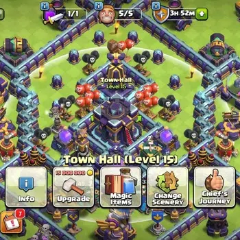 Clash of Clans High-End Global | TH 15-BH 9|LVL 183 |HH9|BK 71,AQ 82,GW 58 image 1