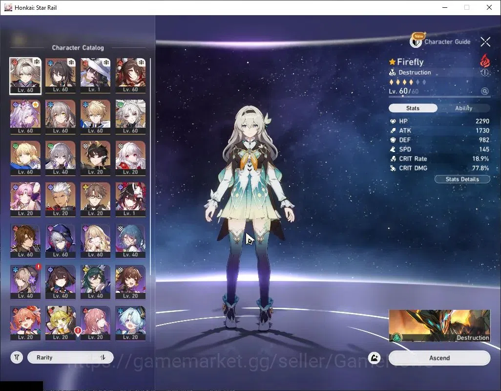 Honkai Star Rail Accounts Asia|TL 50|11 Limited|Firefly,The Dahlia,Fugue,Cas image 4