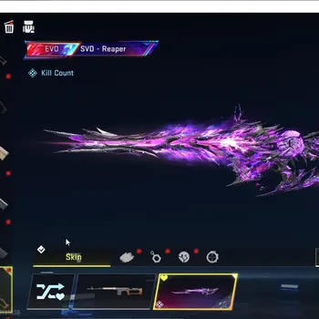 Blood Strike Accounts Collab Skin ASIA|EVO SVD - Reaper Lv4+ 2 ULTRA [Ethan Raid Mask, FAL - Luchador]|3