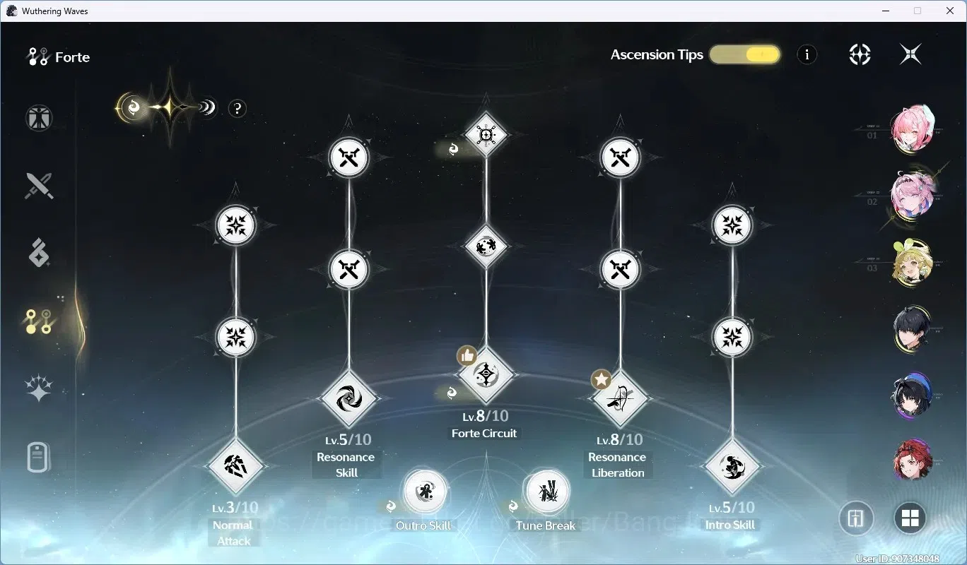 Wuthering Waves Accounts SEA|UL 55 | Rank 6 |3 Char Limited AemeathRC3+(Sig image 15