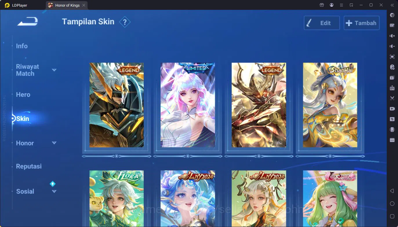 Honor of Kings Accounts Global | 112H 276S | Mythic Lady Sun | 8 LGD | Det image 13