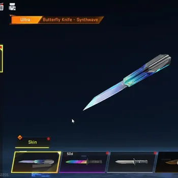 Blood Strike Accounts Rare Skin Asia|Melee Ultra Butterfly Synthwave+4 Ultra [Ethan Raid mask,Vector,M700,Galil