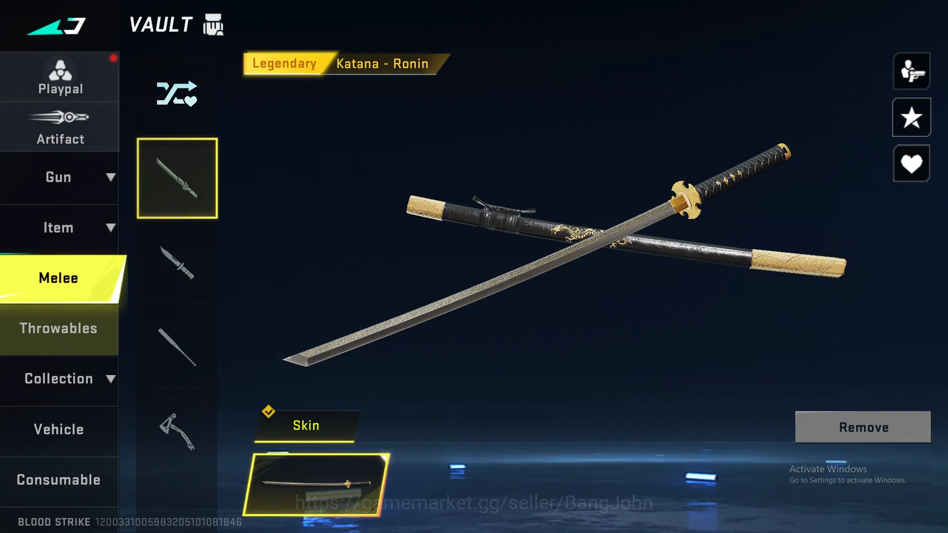 Blood Strike Accounts ASIA | UMP Ultra | M4 Legend | Origin Legend | URB image 8
