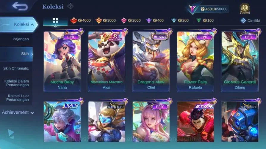 Mobile Legends: Bang Bang Accounts Global|Skin 230|Renowned|Collector Natalia|Collab  image 10