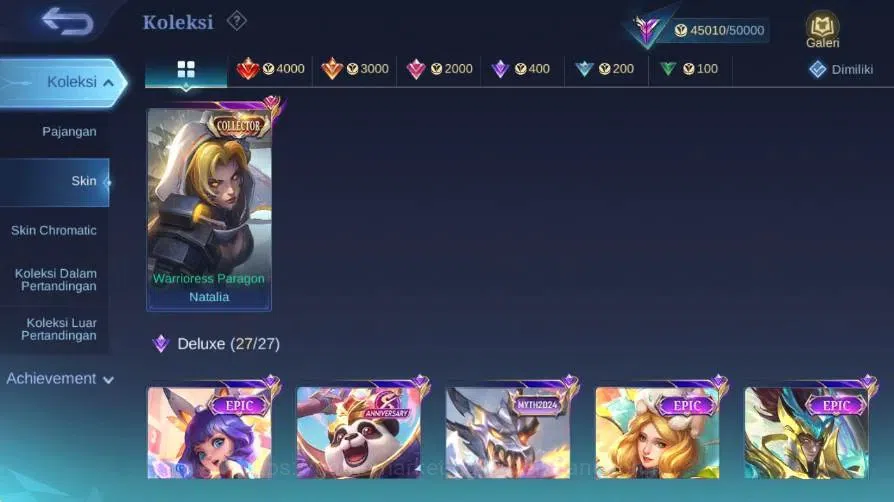 Mobile Legends: Bang Bang Accounts Global|Skin 230|Renowned|Collector Natalia|Collab  image 11