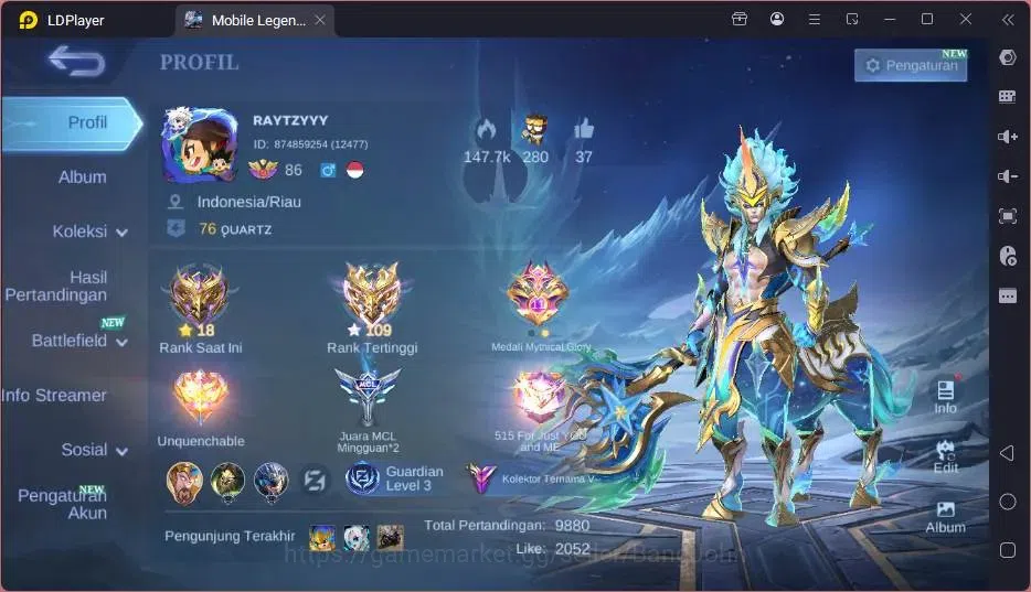 Mobile Legends: Bang Bang Accounts Global|Skin 230|Renowned|Collector Natalia|Collab  image 15