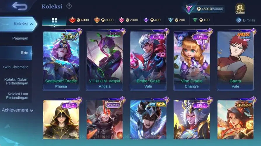 Mobile Legends: Bang Bang Accounts Global|Skin 230|Renowned|Collector Natalia|Collab  image 7