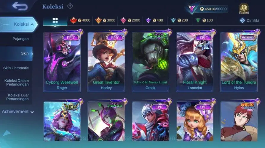 Mobile Legends: Bang Bang Accounts Global|Skin 230|Renowned|Collector Natalia|Collab  image 8