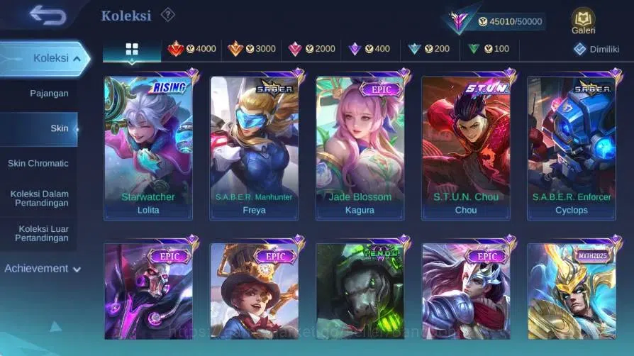 Mobile Legends: Bang Bang Accounts Global|Skin 230|Renowned|Collector Natalia|Collab  image 9