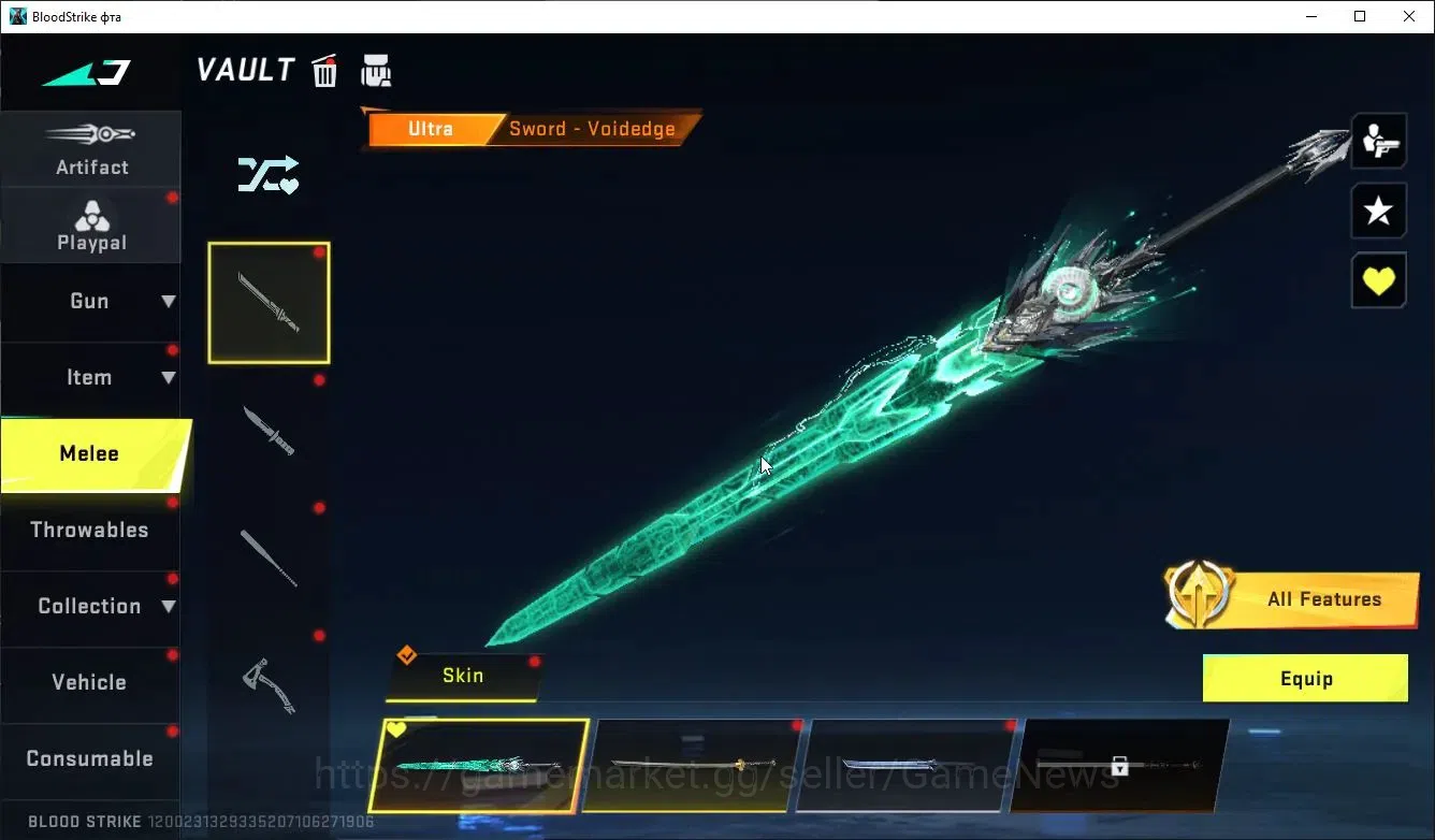 Blood Strike Accounts ASIA|MELEE Sword,TalonKnife+Collab TR MCX,Takemich image 12
