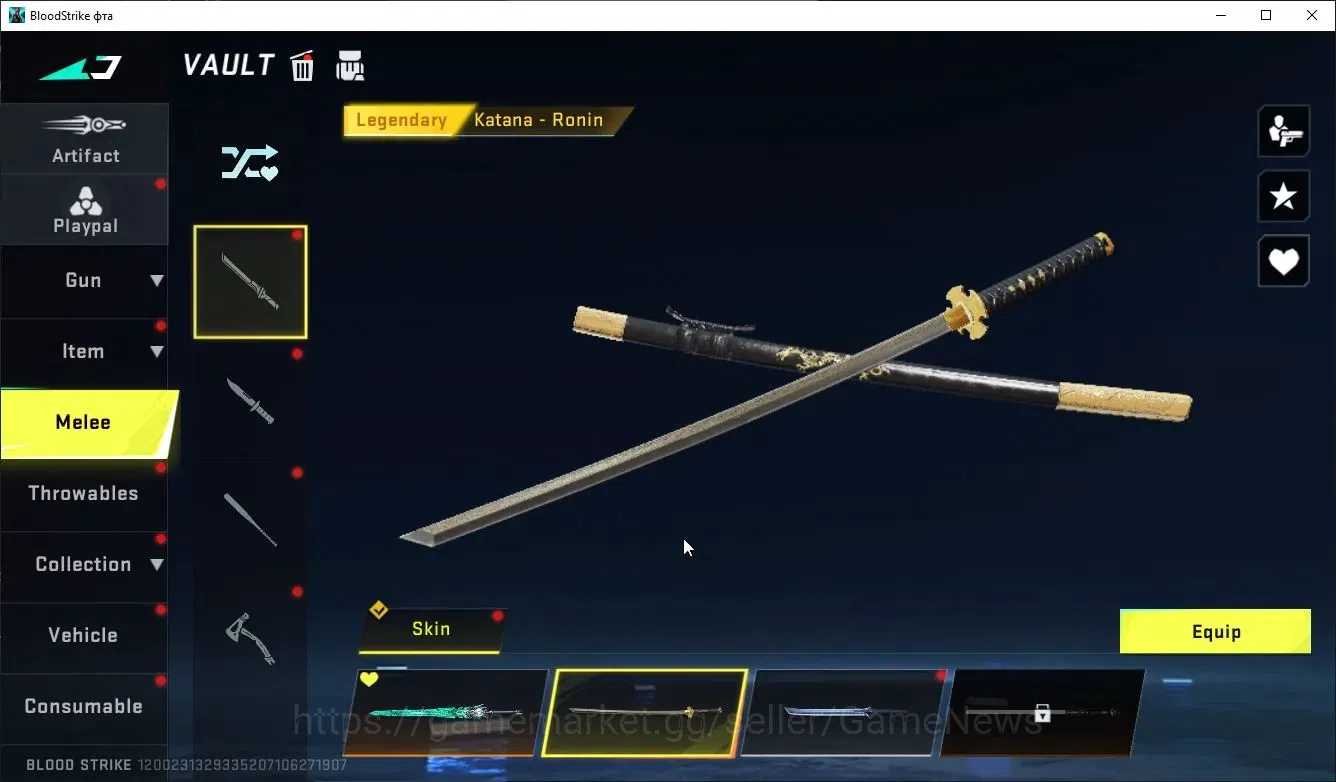 Blood Strike Accounts ASIA|MELEE Sword,TalonKnife+Collab TR MCX,Takemich image 14