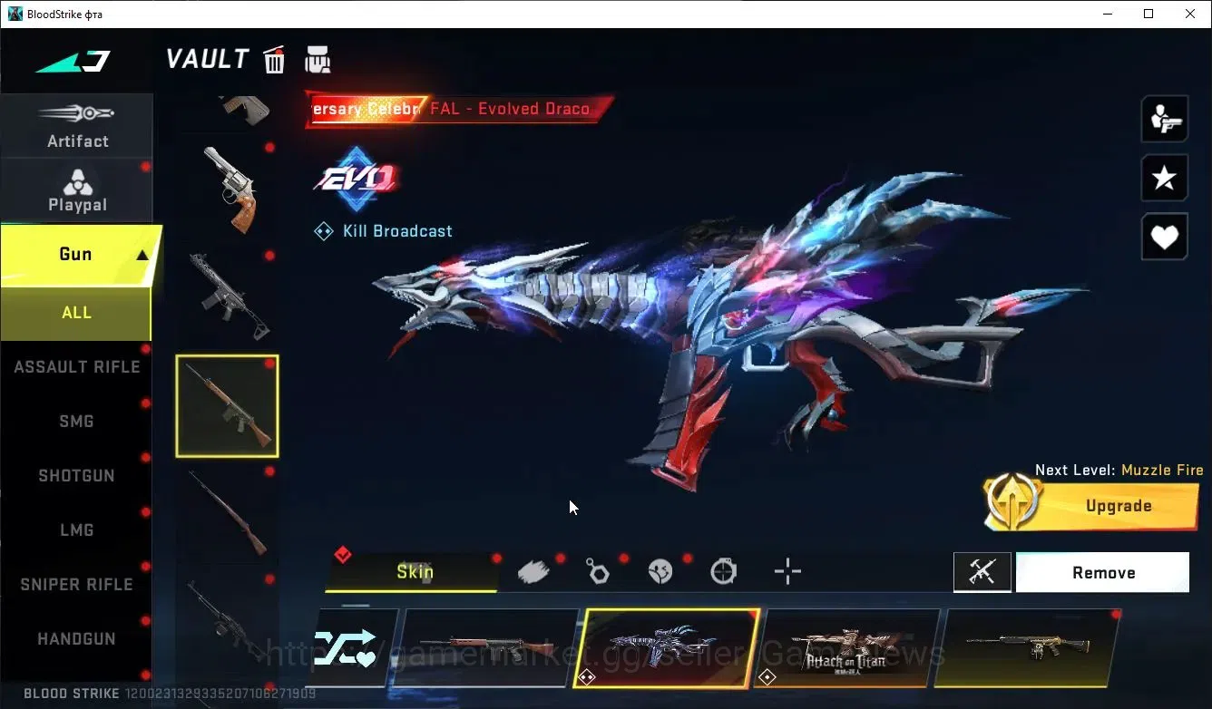 Blood Strike Accounts ASIA|MELEE Sword,TalonKnife+Collab TR MCX,Takemich image 16