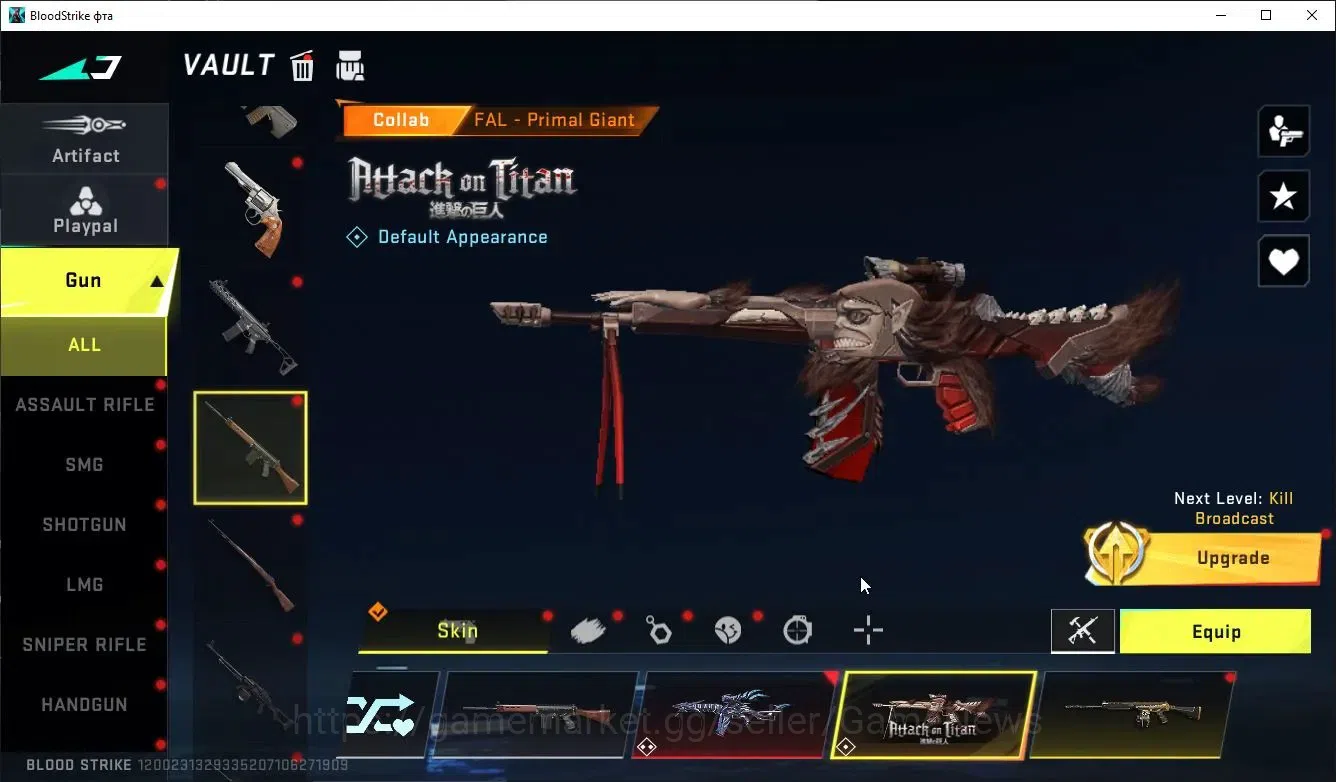 Blood Strike Accounts ASIA|MELEE Sword,TalonKnife+Collab TR MCX,Takemich image 18