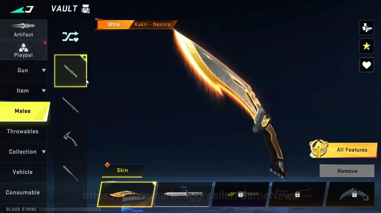 Blood Strike Accounts ASIA|ETERNAL ZERO-Odashadow|ULTRA MELEE Kukri+[VOL image 12