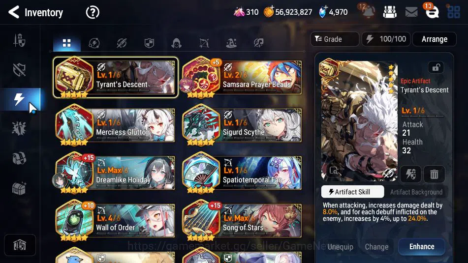 Epic Seven Accounts GLOBAL Unverif|NewEra|9 ML(Salome,LOTScales,Har se image 12