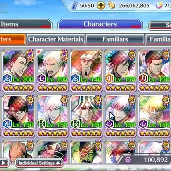 Bleach: Brave Souls Accounts High-End GLOBAL|21K Orbs|DreamTeam Ichigo,TYBW25 Askin,TYBW24 Kensei,SoulRep shuhe,Ulquiora