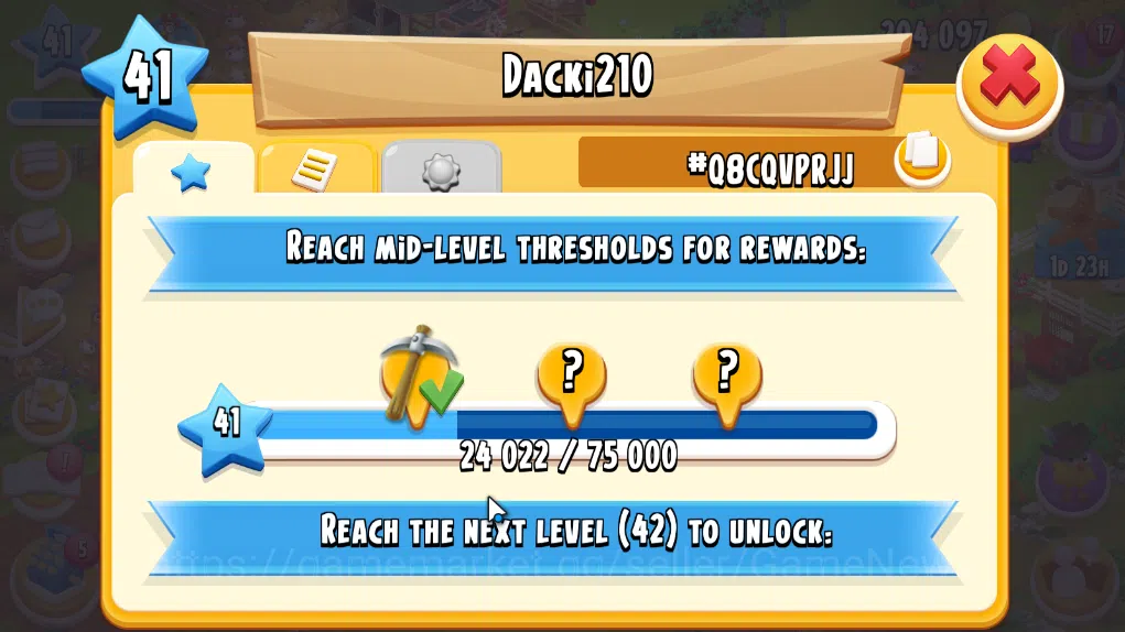 Hay Day Accounts Level 41 | Barn Storage 1100 + Silo Storage 625 | 204k Coins, 35 Diamonds |CN ON|Log Supercell ID|Take 10
