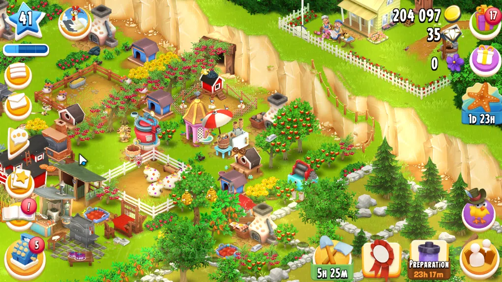Hay Day Accounts Level 41 | Barn Storage 1100 + Silo Storage 625 | 204k Coins, 35 Diamonds |CN ON|Log Supercell ID|Take 2