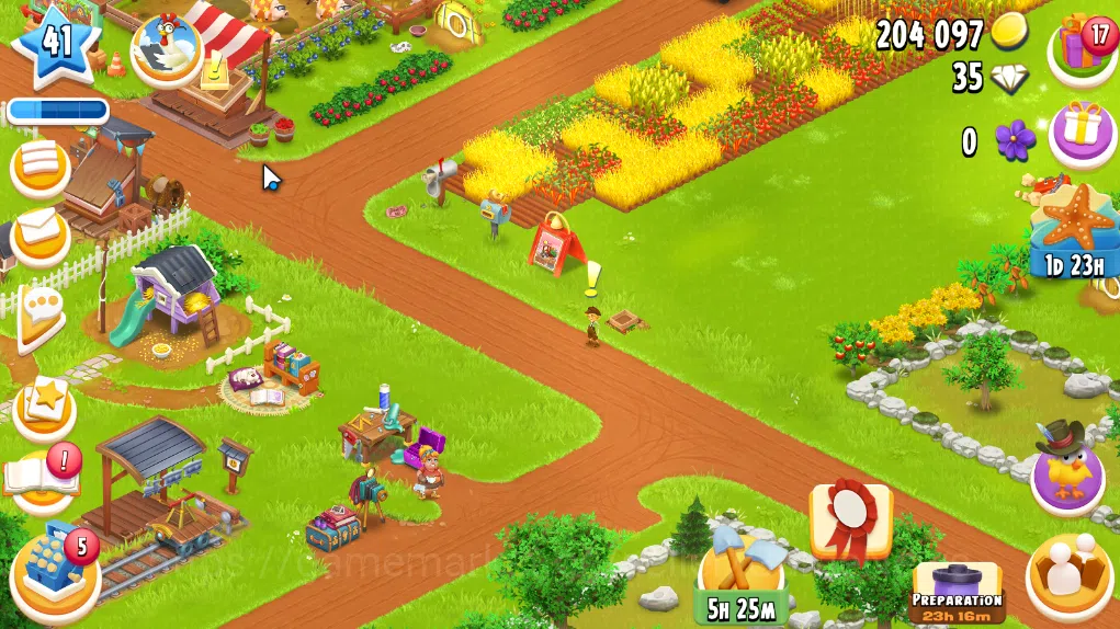 Hay Day Accounts Level 41 | Barn Storage 1100 + Silo Storage 625 | 204k Coins, 35 Diamonds |CN ON|Log Supercell ID|Take 3